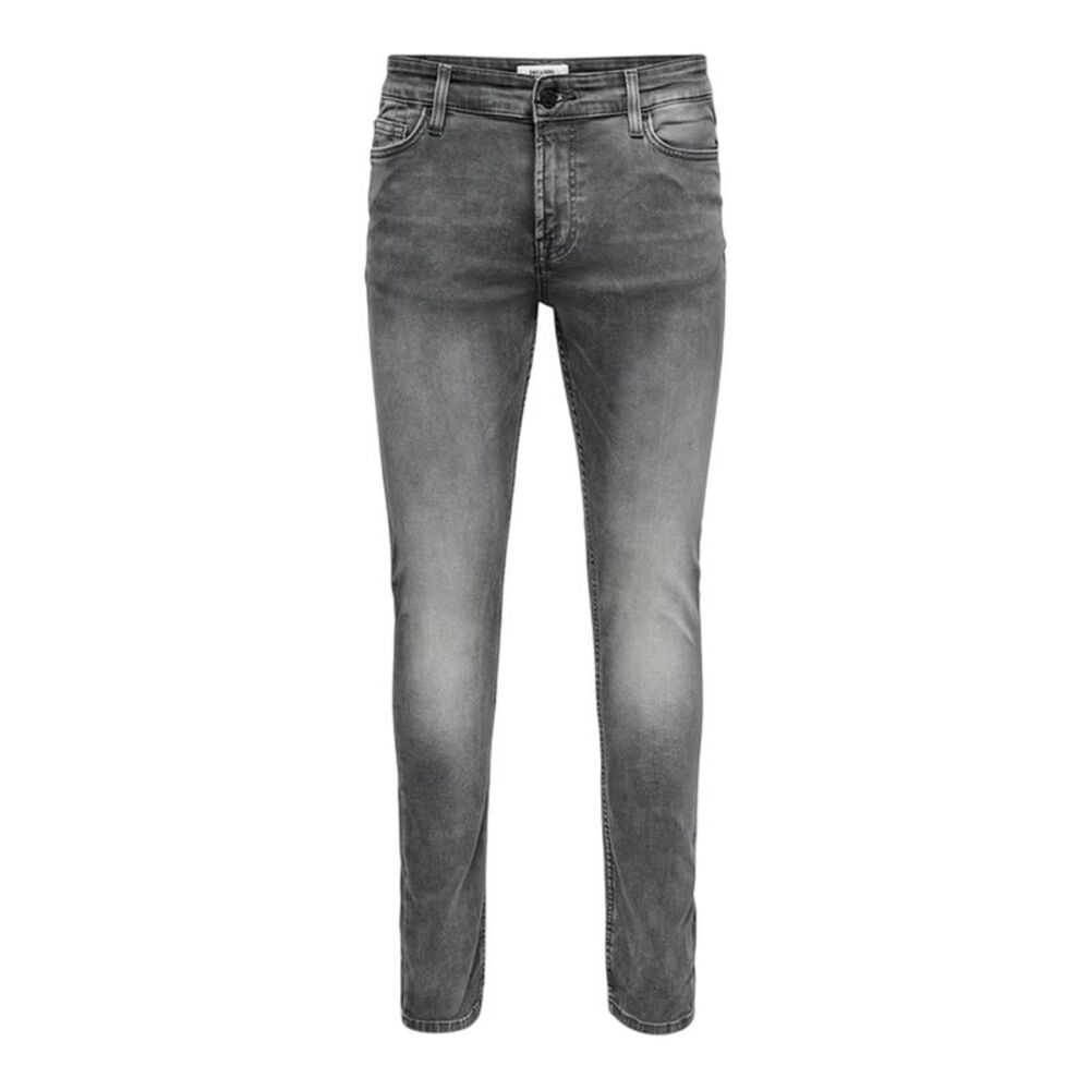 Only Mens 5 Pockets Slim Jeans / Gray